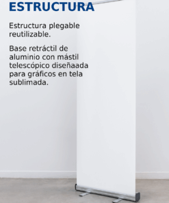 Alternative view of roll-up solo estructura